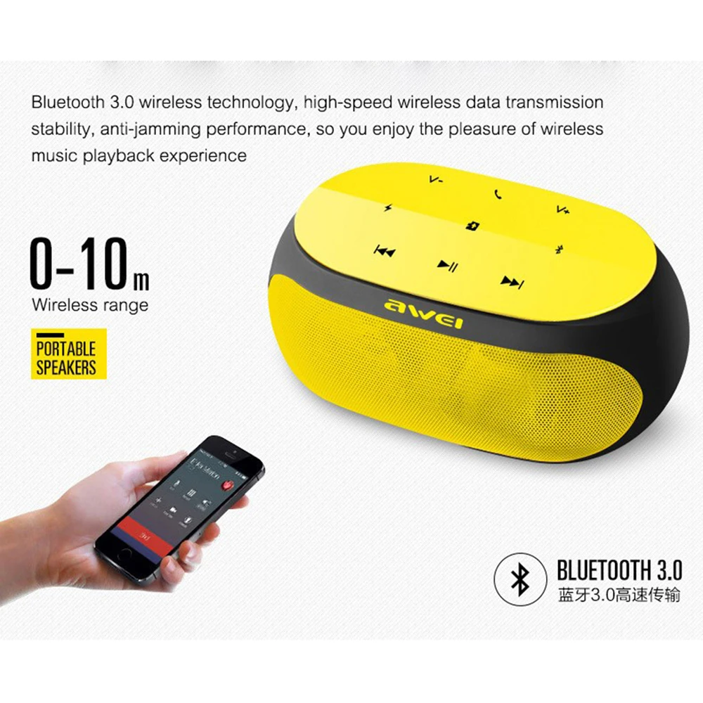 AWEI Bleutooth Музыка Звук Саундбар Blutooth компактные беспроводные Переносные Bluetooth