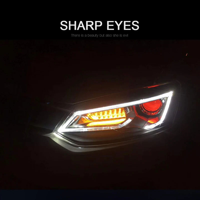 CNSUNNYLIGHT для VW/Volkswagen Polo 2011- Автомобильная фара в сборе светодиодный DRL сигнал поворота ксенон HID проектор Объектив Plug and Play