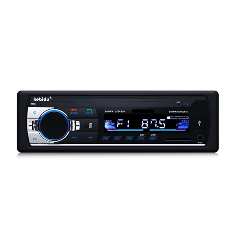 Автомобильный Bluetooth MP3 автомобильный Радио стерео Авто V2.0 12V In-dash 1 Din FM Aux вход