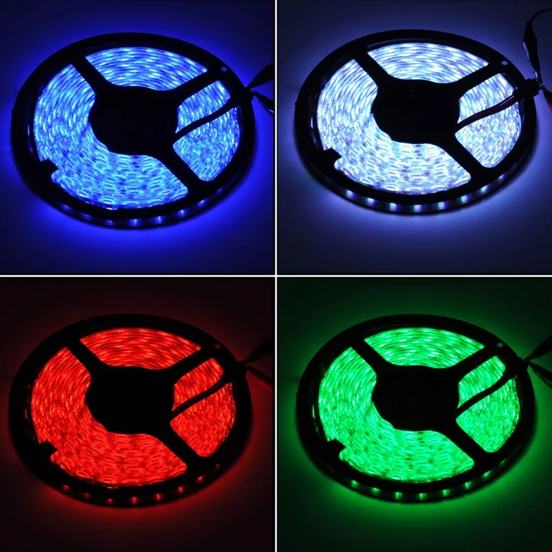 SMD 5050 RGB Светодиодные ленты светильник 5 м 300 светодиодный от постоянного тока 12 V
