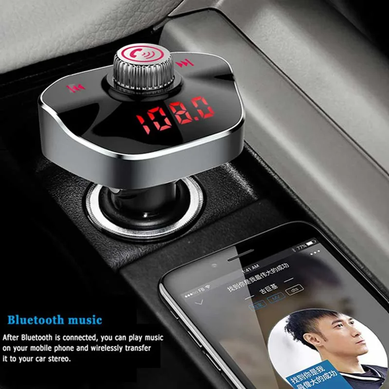 VicTsing автомобильный fm передатчик беспроводной Bluetooth Mp3 плеер 3.1A Быстрая зарядка