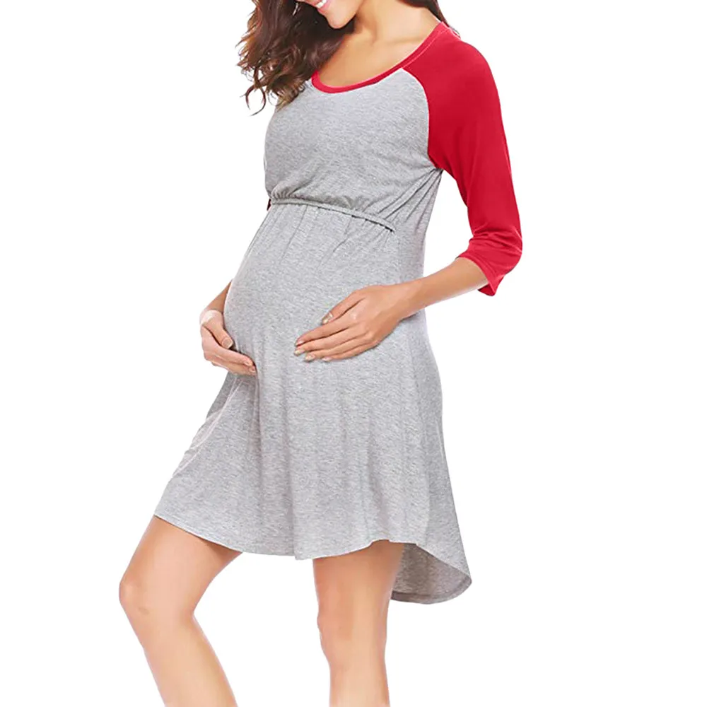 

Women's Maternity Dress Nursing Nightgown Breastfeeding Nightshirt Sleepwear10.24