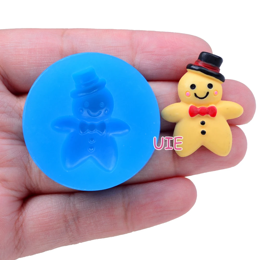 QYL106U 28 1 мм рождественские пряники с шапкой силиконовые формы-для Sugarcraft помадки