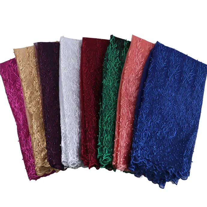 2018 высококачественное кружево оранжевое золотое французское кружевное полотно