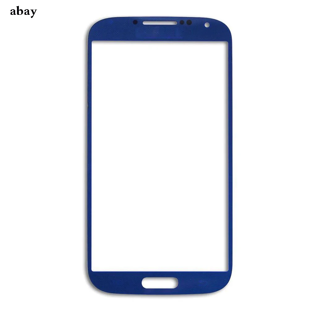 Для samsung Galaxy S4 i9500 i9505 i337 Сенсорная панель внешняя крышка Замена для samsung S4 передняя стеклянная линза с клеем
