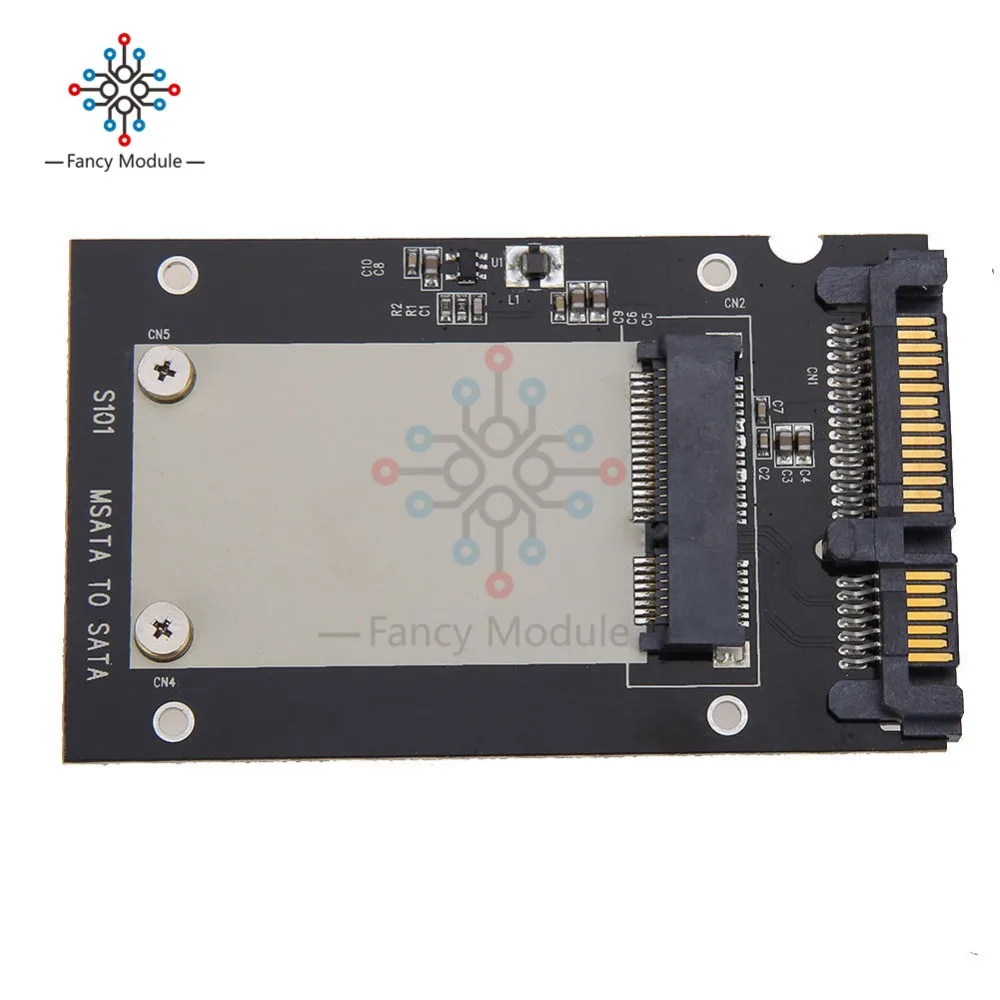 Mini Pcie PCI E mSATA SSD до 2 5 &quotSATA3 Конвертор SATA адаптер черная карта для Windows2000/XP/7/8/10 Vista Linux