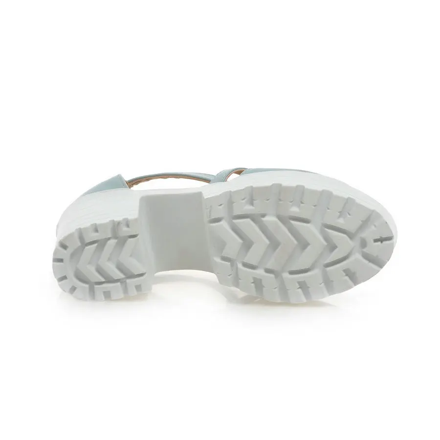 Plus Size 11 12 Punk Style Ladies Zipper Wedding Shoes T-strap Peep Toe Summer Platform Women Shoe Square High Heel Woman Pumps | Обувь