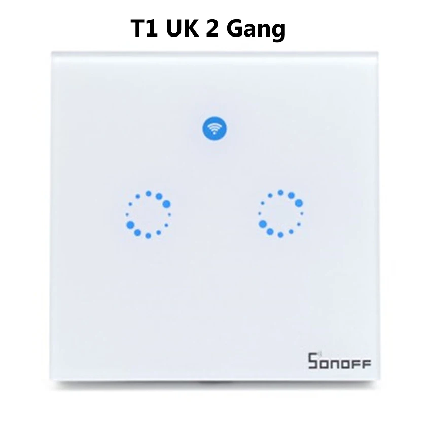 ITEAD Sonoff T1 стандарта ЕС, США, Великобритании Smart WiFi RF/приложение/сенсорный экран Управление настенный светильник Переключатель 1/2/3 настенный сенсорный выключатель Панель умный дом