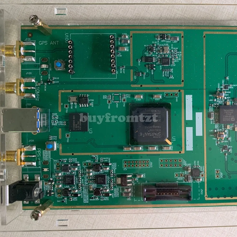 70 МГц-6 ГГц 10DBM программное радио B210 SDR доска акриловая оболочка USB3.0 Совместимость с USRP B210