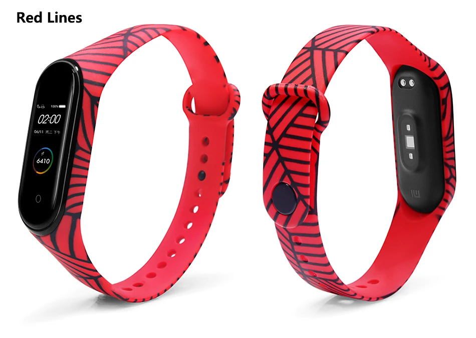 Сменные ремни BOORUI для mi band 4, ремешок на запястье для xiaomi mi band 3, спортивный силиконовый браслет для xiaomi mi band 3/4