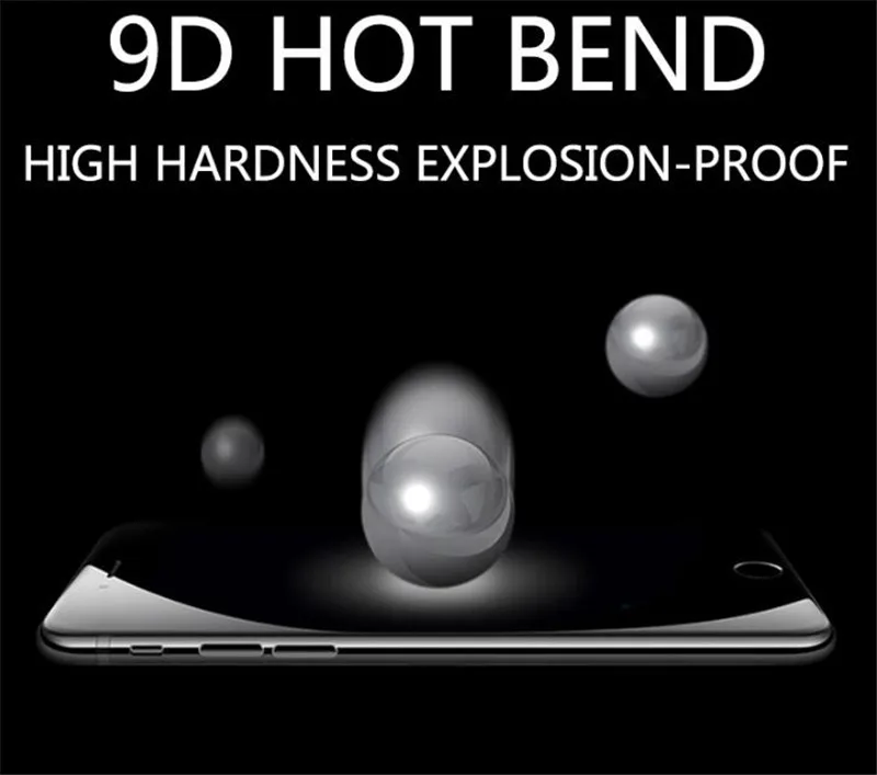 Закаленное стекло 9D для iphone 7 6s 6 8 Plus X Защитное iPhone XS MAX XR изогнутое экрана 25
