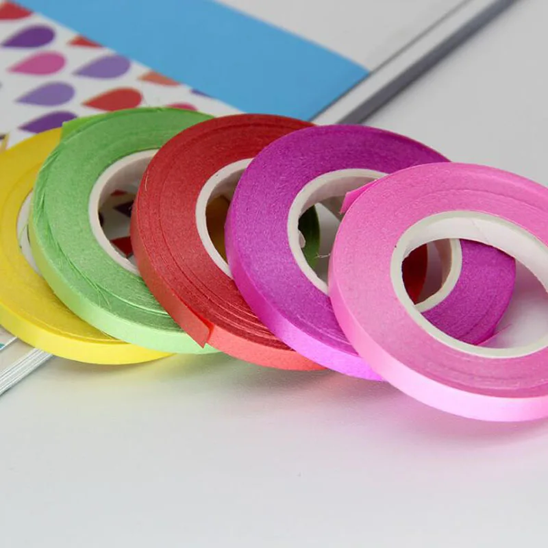 

3 Roll DIY Accessories Removable Balloon Glue Ribbons 0.5cm Glossy Paper Ribbon For Party Decoration Birthday Wedding Decoration