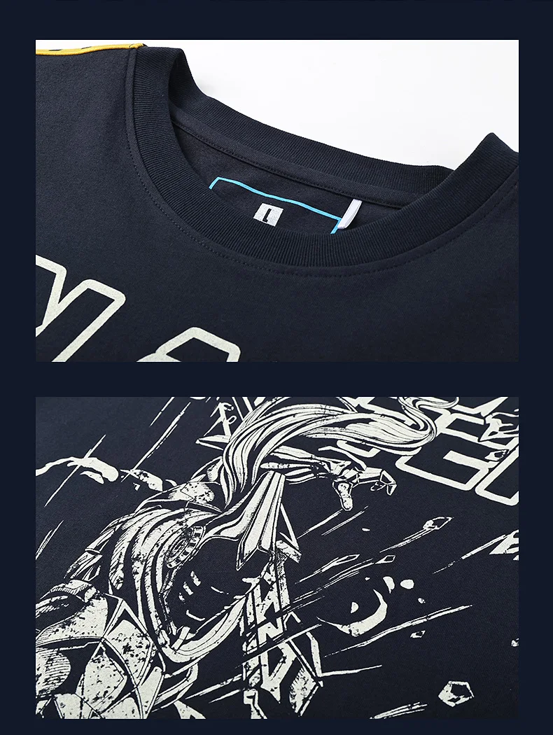 TEE7 Game Yi Shieda Kayn Keld Galio, хлопковая Футболка с круглым вырезом, модные футболки, мужская повседневная одежда