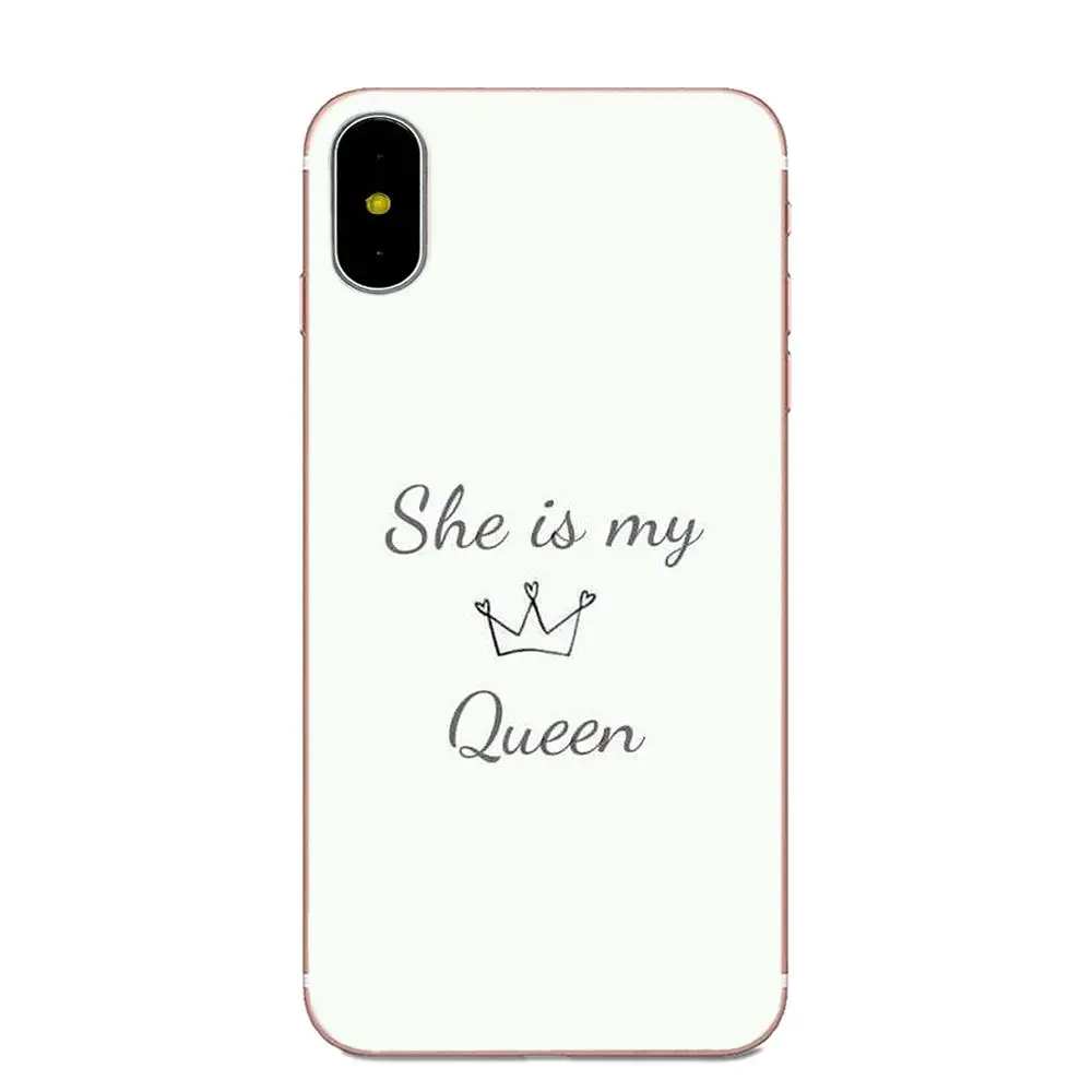 Мягкий чехол из ТПУ аксессуары Bitch 01 King Queen для Samsung Galaxy Note 5 8 9 S3 S4 S5 S6 S7 S8 S9 S10 mini Edge Plus