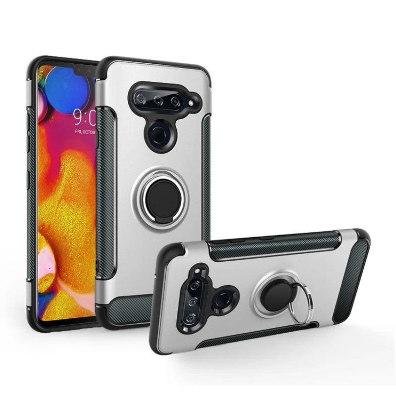 Корпус V50 для LG ThinQ 5G чехол броня полное защитное кольцо магнитный держатель