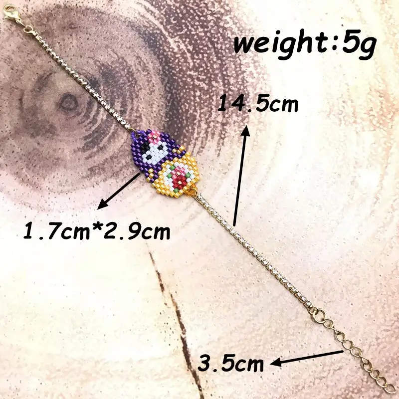 2018 Императрица Новая мода Женщина Симпатичные Куклы Бохо Шарм Браслеты Кристалл