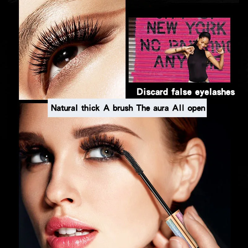 Сияющая Радужная Завитая тушь для ресниц удлиняющая длинная Водостойкая