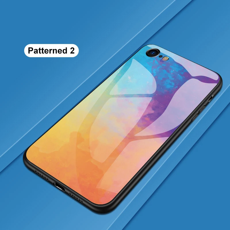 Роскошный чехол для телефона для iPhone 5, 5S, SE, 6, 6S Plus, 7, 8 Plus, чехол из закаленного стекла, чехол для iPhone X, XR, XS, Max, 11 Pro MAX