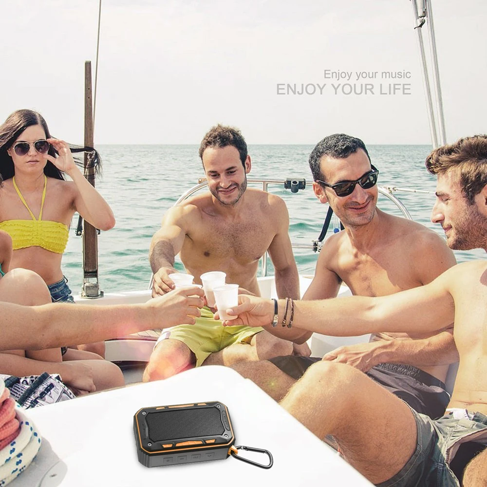 Беспроводной Bluetooth динамик портативный уличный водонепроницаемый