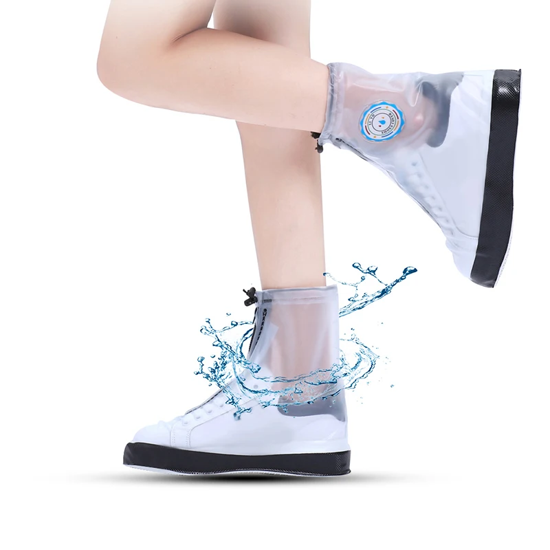 Sunvo ПВХ дождливая Водонепроницаемая Крышка для обуви мужчин и женщин