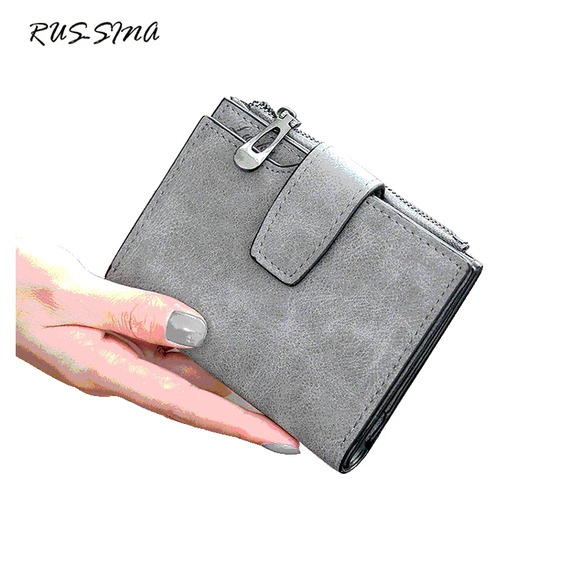 Новинка Весна 2018 Дамский кошелек-клатч RUSSMA Женский однотонный винтажный матовый