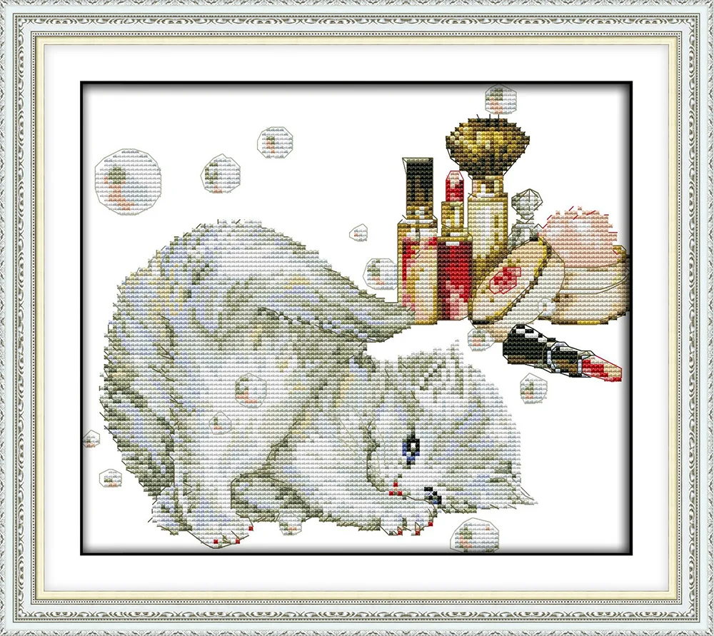 

Love beautiful kittens cross stitch kit animal cat 14ct 11ct count print canvas stitches embroidery DIY dreamcreate needlework