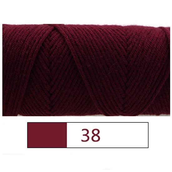 NO 38 Colour 3 шт./лот смешанные цвета детские хлопчатобумажная пряжа натуральная мягкая молочная толстая пряжа для вязание крючком из шерсти вплетать в пряжу нить ручной работы - Цвет: NO 38 Colour