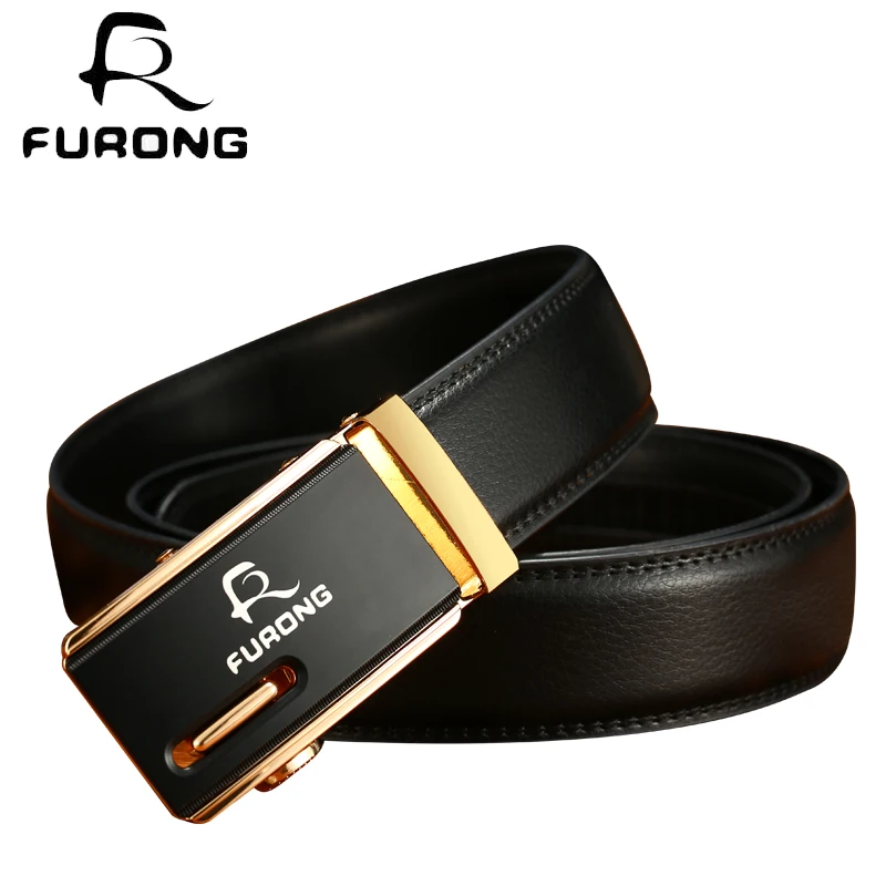 High Quality Automatic Buckle Belts For Men New Design Luxury Leather Belts High Quality Alloy Strap Metal Automatic Buckle Belt