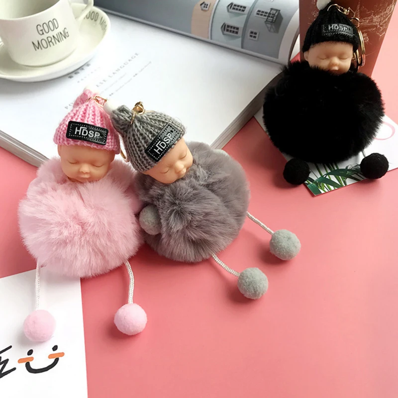 2018 Спящая Детская кукла мяч брелок автомобильный держатель сумка подвеска Шарм