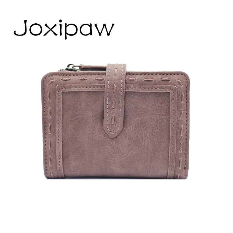 

2018 New Women Zipper Purses Female Hasp Wallet For Coin Card Fashion Lady Small design Purse Short Solid Ladies Clutch Carteras