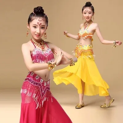 Костюм для танца живота комплект из трех предметов бюстгальтер пояс и юбка