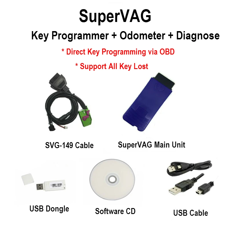 Суперvag супер ключевой программист + одометр Диагностика|super vag key programmer|super vagsuper |
