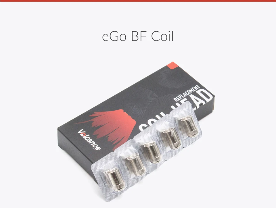 Volcanee 5 шт./лот BF SS316 катушка 0.5ом 0.6ом ego aio Сменные спирали головка для эго AIO электронная сигарета Vape аксессуары