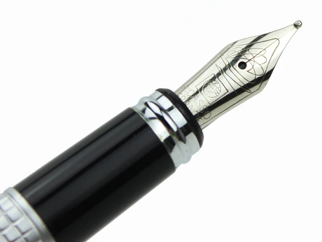 Ручка Пикассо ps 909 серебряная пространственно временная черная перьевая