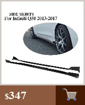 PP передний бампер задний бампер exhuast наконечники обвес подходит для Infiniti Q50 автомобильные аксессуары