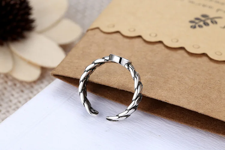 Новое поступление круглые кольца серебряного цвета в стиле ретро для женщин и