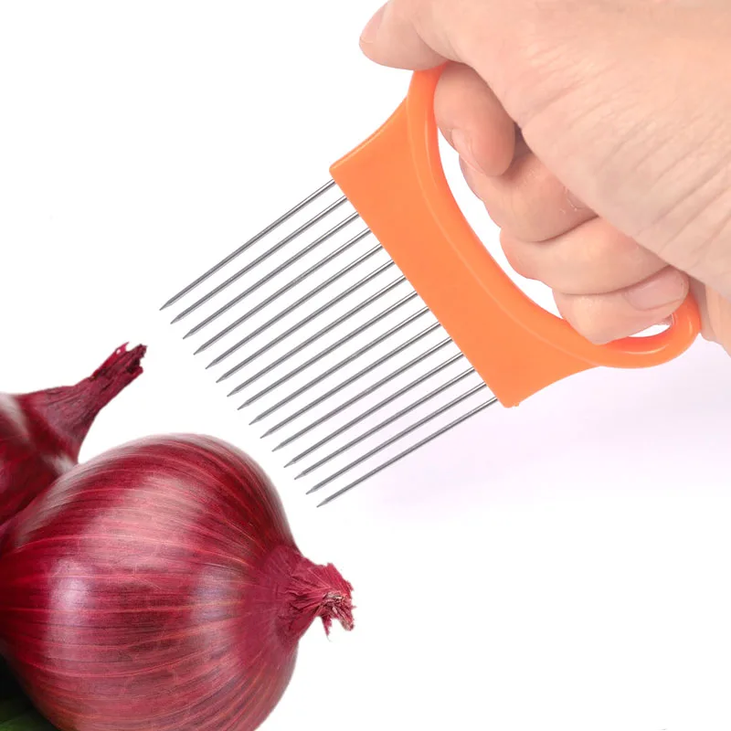 Набор из 1 держателя для лука и томатов 4 цвета|cooking tools|holder slicervegetable cutter |