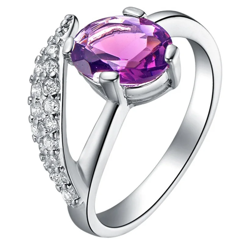 AAA модные Серебряные ювелирные изделия кольцо циркон украшение свадебные