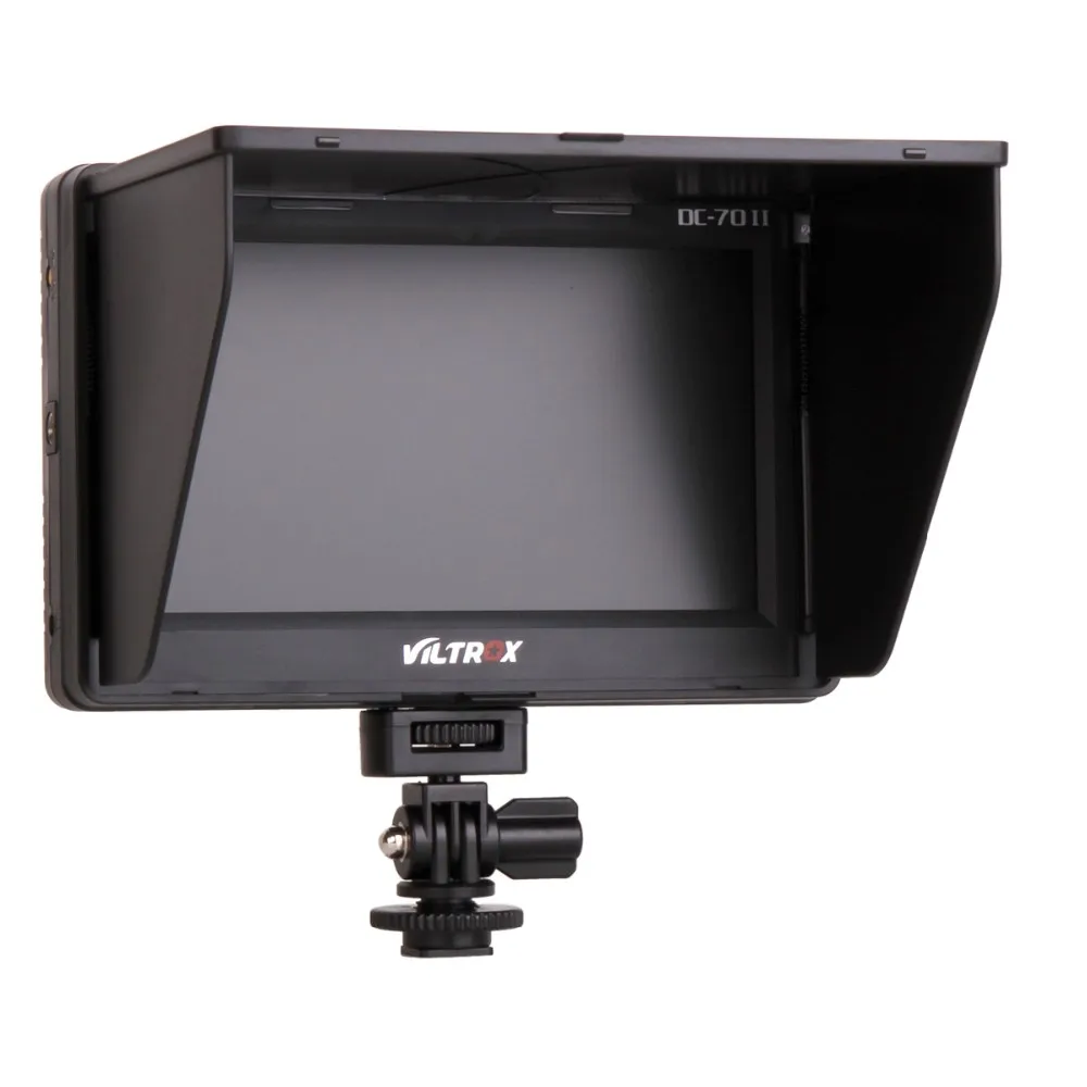 Viltrox 7 ''DC-70II клип на HD lcd HDMI AV вход 4 K камера видеомонитор дисплей+ батарея+ зарядное устройство для Canon Nikon DSLR BMPCC