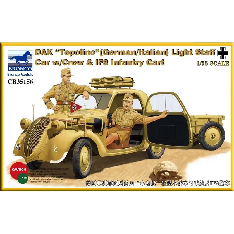 BRONCO CB35156 1/35 Dak Topolino Легкая машина с экипажем и IF8 комплект моделей пехотных