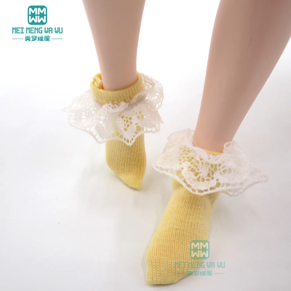Подходит для кукол блайз Azone OB22 O24 28-30 см модные носки на шнуровке розовые черные