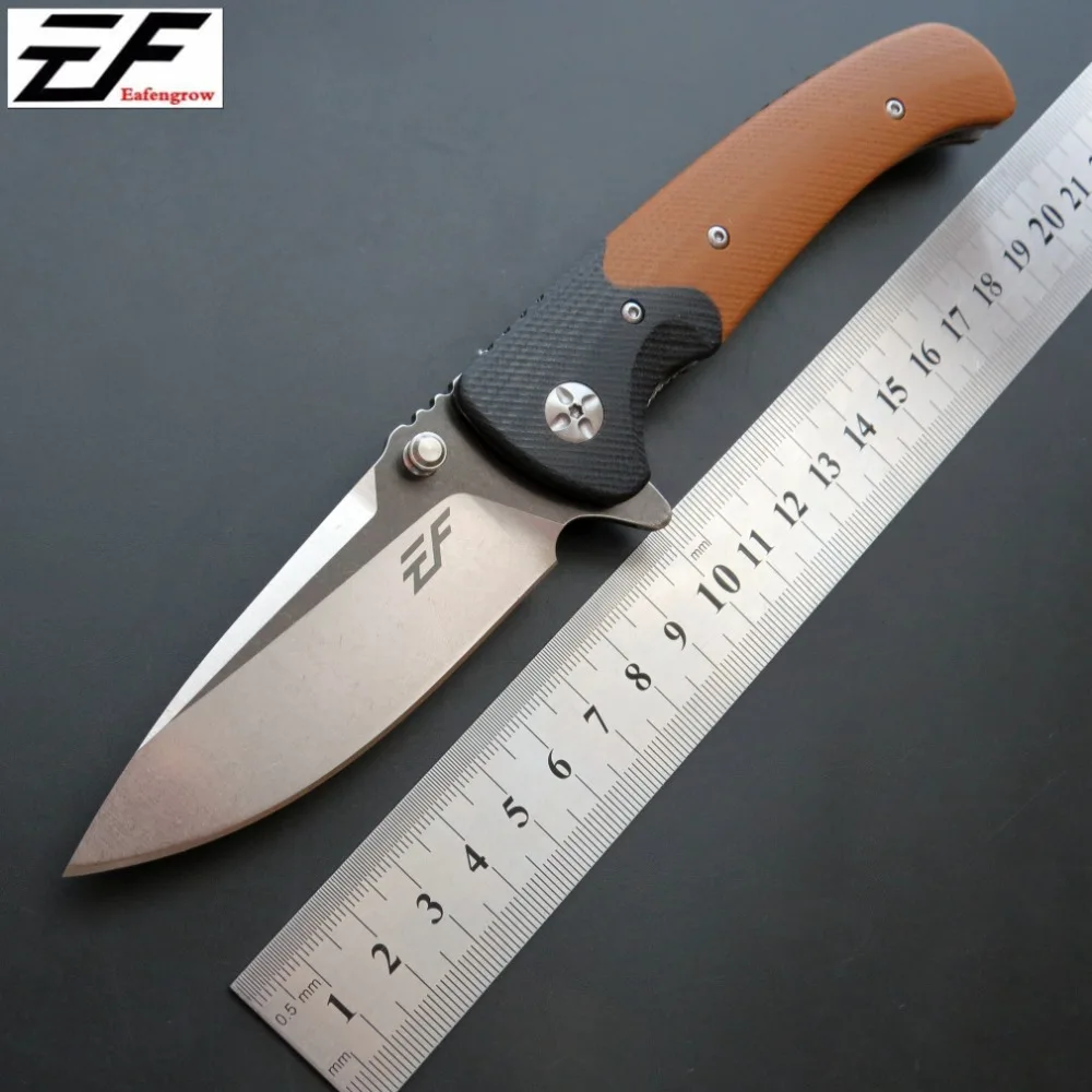 ZZSQ EF67 складной нож D2 Сталь лезвие + G10 ручка шарикоподшипник карман для охоты и