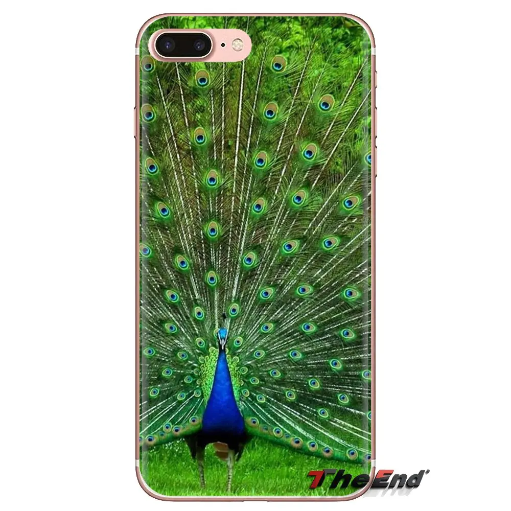 For HTC One U11 U12 X9 M7 M8 A9 M9 M10 E9 Plus Desire 630 530 626 628 816 820 830 lovely peacock bird Silicone Phone Case Covers |