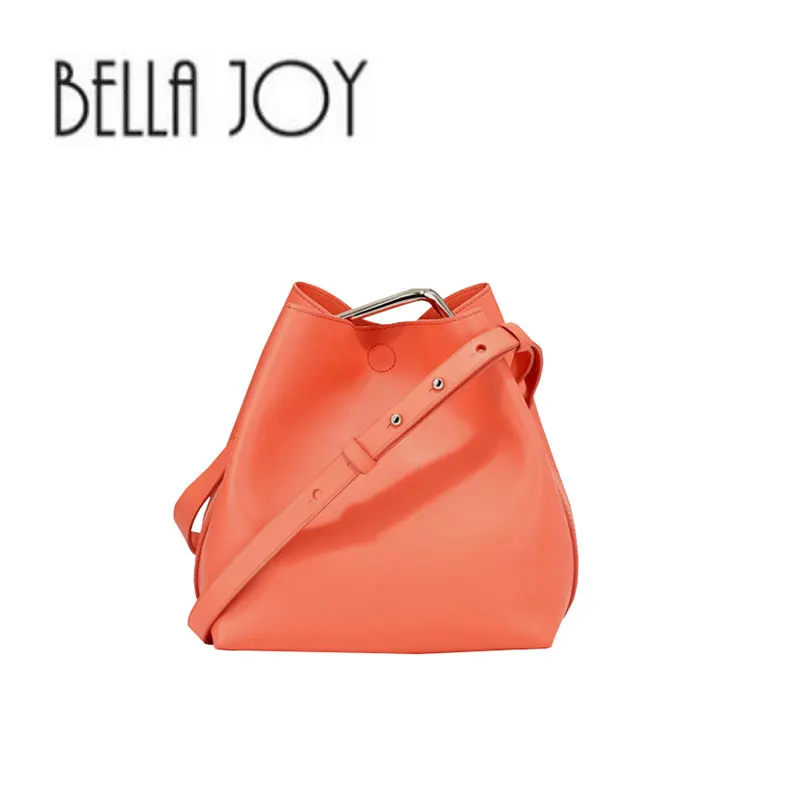 BELLA JOY женская сумка ведро из натуральной кожи женская сумка через плечо