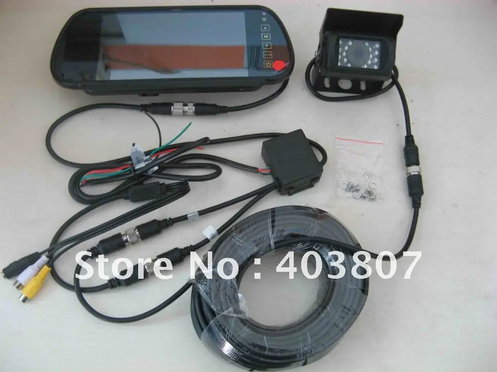 Водонепроницаемая Автомобильная камера заднего вида с обратным датчиком TFT