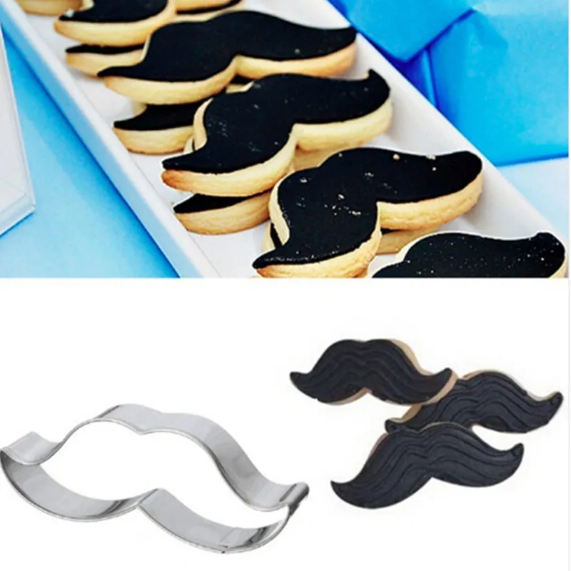 Форма для торта из нержавеющей стали нож печенья в форме усов и бороды инструмент