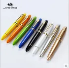 Jinhao 159 Классическая Ручка для каллиграфии с толстым корпусом 1,0 мм, перьевая ручка из высококачественного металла, роскошные подарочные ручки с чернилами для письма