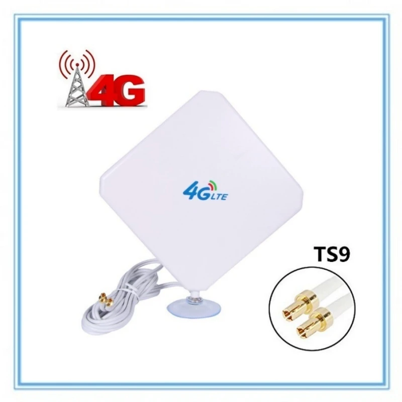 2 антенны TS9 Mimo для 4G модемов Huawei E8372 E5776 E859 E8278 ac790s ac810s m1 кабель м 35DBI|3G/4G роутеры| |
