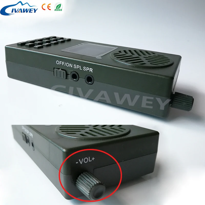 157 звуков самый маленький вызов птиц с таймером ВКЛ./ВЫКЛ. охотничий mp3 плеер