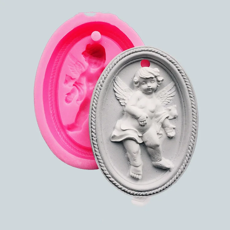 Angel baby силиконовая гипсовая форма подвеска силиконовые формы aramo гипсовая форма - Цвет: 2